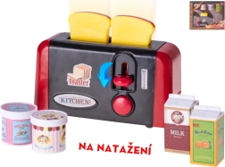 Prăjitor de pâine cu mecanism cu arc pentru copii, cu accesorii