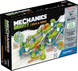 Geomag Mechanics Gravity Loops & Turns set de construcție magnetică 130 piese