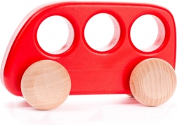 Autobuz roșu din lemn Bajor