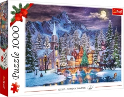 Puzzle 1000 piese – Atmosferă de Crăciun Trefl
