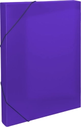 Cutie de arhivare din plastic cu elastic A4, mov