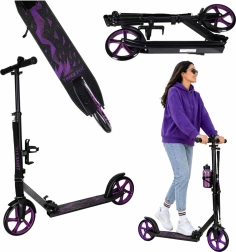 Trotinetă urbană pliabilă Trike Fix 200 mm negru-violet
