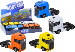 Camion metalic 1:32 fără semiremorcă, cu cabină rabatabilă, lumini și sunete