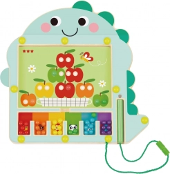 Joc magnetic sortare culori cu dinozaur