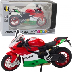 Motocicletă sport din metal cu lumini și sunete 1:12