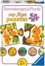 RAVENSBURGER Primele mele puzzle – animăluțe și pui, 9×2 piese