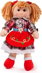 Păpușă textilă Bigjigs Toys Mandie 34 cm