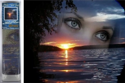 Pictură cu diamante Apus de soare pe plajă 30x40cm