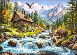 Cherry Pazzi puzzle Valea vie 1000 piese