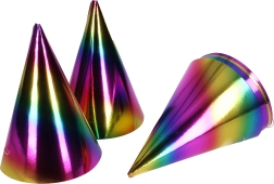 Pălării de petrecere Curcubeu – 6 buc