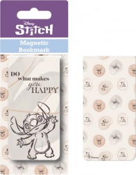 semn de carte magnetic Lilo și Stitch Happy