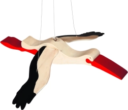 Barză din lemn pentru agățat FAUNA