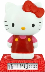 Lampă 3D cu ceas deșteptător Hello Kitty