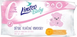 Șervețele umede pentru copii cu gălbenele LINTEO Baby 24 buc