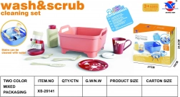 Set de curățenie pentru copii cu accesorii – albastru