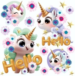 imagini termocolante pony world – set 15 × 21 cm