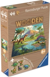 ravensburger puzzle din lemn dinozauri 44 piese