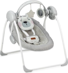 Leagăn cu melodii MoMi LISS ursuleț roz