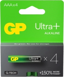 Baterii alcaline AAA GP Ultra+ 4buc G-TECH