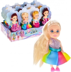 păpușă mică Rainbow – mini păpușă de colecție 10 cm, mix variante