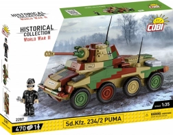 Set de construcție vehicul blindat Sd.Kfz. 234/2 Puma 1:35 (COBI)