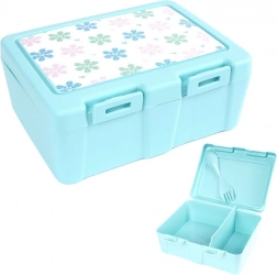 Cutie de prânz cu 2 compartimente și spork 1 l