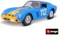Kit de asamblare a modelului metalic BBURAGO FERRARI 250 GTO 1:24 – albastru