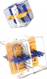 Cub labirint 3D de 9 cm – joc puzzle colorat