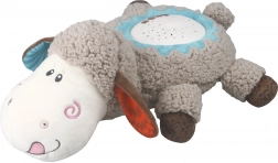 Oiță de pluș cu proiector și muzică 35 cm