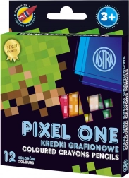 ASTRA creioane din caolin PIXEL ONE, 12 buc