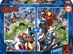 Puzzle Avengers 2×100 piese EDUCA