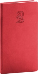 Agendă de buzunar 2026 roșie