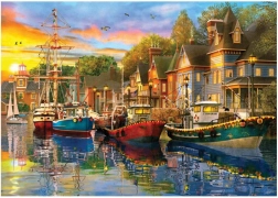 Puzzle Lumini în port 1500 piese