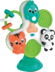 Carusel pentru copii cu animăluțe pentru scaunul înalt cu ventuză