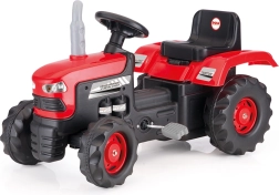 Tractor mare roșu cu pedale Dolu
