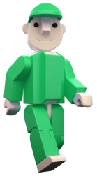 Seváček verde (mare și mic) – figurină pentru setul de construcție SEVA