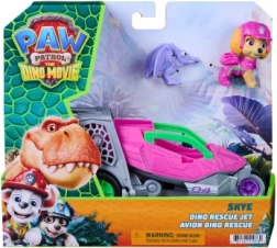 Patrula Cățelușilor Dino Movie Skye și Dino Jet de salvare cu figurine