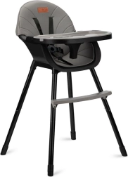 Scăunel de masă MoMi Reki 3‑în‑1 negru