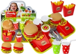 Set de cartofi prăjiți pentru hamburgeri cu tavă