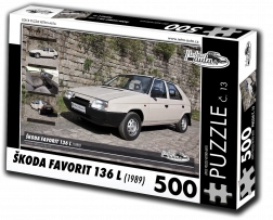 Puzzle RETRO-AUTA Škoda Favorit 136 L 500 piese