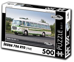 Puzzle RETRO-AUTA Škoda 706 RTO autobuz 500 piese
