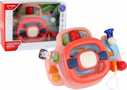 Simulator interactiv multifuncțional de condus cu volan roz