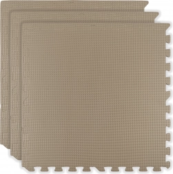 Covoraș din spumă HUMBI 180 × 60, puzzle mari impermeabile, sigur pentru copii, 3 bucăți, bej deschis