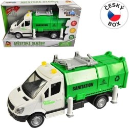 Mașină de gunoi pe inerție cu lumină și sunet