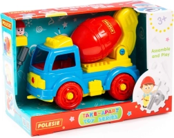 Betonieră demontabilă cu unelte și figurină, 29 piese