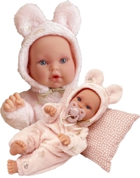 Antonio Juan Kika păpușă realistă bebeluș 27 cm cu corp moale și membre articulate