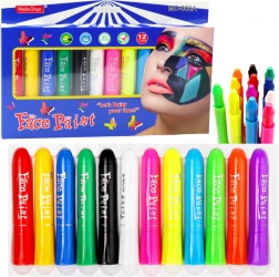 Set pentru pictură pe față - 12 markere colorate