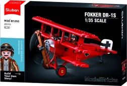 Cărămizi Model Sluban Trojploșník Fokker DR-1