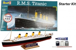 revell starter kit 1:1200 r.m.s. titanic – kit navă pentru începători