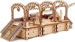 Puzzle 3D din lemn stație de cale ferată WOODEN CITY, 175 piese